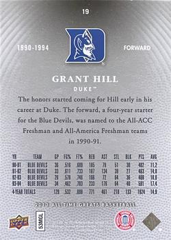 2013 Upper Deck All Time Greats #19 Grant Hill Back