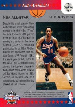 1992-93 Upper Deck NBA All-Stars #1 Nate Archibald Back