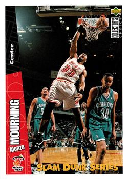 1996 Upper Deck Slam Dunk Series #37 Alonzo Mourning Front