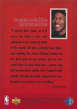 1997 Upper Deck The Jordan Championship Journals #20 Michael Jordan Back