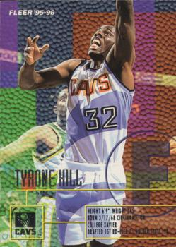 1995-96 Fleer European #28 Tyrone Hill Front