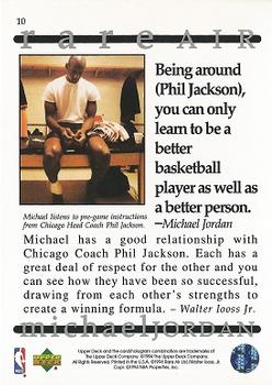 1994 Upper Deck Jordan Rare Air #10 Michael Jordan Back