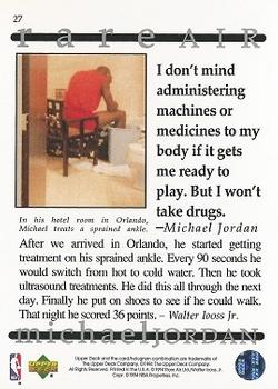 1994 Upper Deck Jordan Rare Air #27 Michael Jordan Back