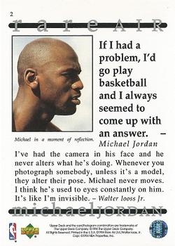 1994 Upper Deck Jordan Rare Air #2 Michael Jordan Back
