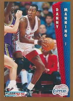 1992-93 Fleer Tony's Pizza #NNO Danny Manning Front