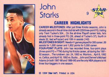 1993-94 Star #9 John Starks Back