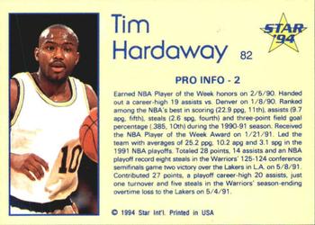 1993-94 Star #82 Tim Hardaway Back