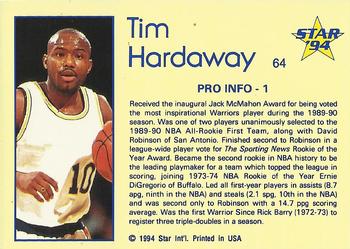1993-94 Star #64 Tim Hardaway Back