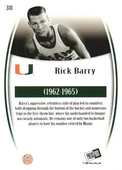 2007-08 Press Pass Legends #38 Rick Barry Back