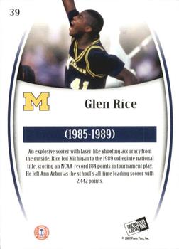 2007-08 Press Pass Legends #39 Glen Rice Back