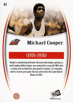 2007-08 Press Pass Legends #41 Michael Cooper Back