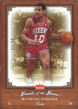 2005-06 Fleer Greats of the Game - Gold #59 Maurice Cheeks Front