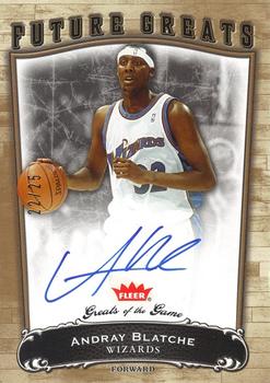 2005-06 Fleer Greats of the Game - Gold #103 Andray Blatche Front