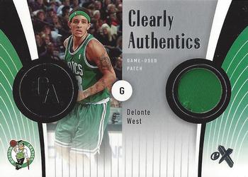 2006-07 E-X - Clearly Authentics Patches #CA-WE Delonte West Front