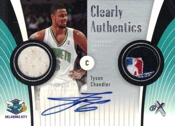 2006-07 E-X - Clearly Authentics Autographs Jersey Tags #CA-TC Tyson Chandler Front