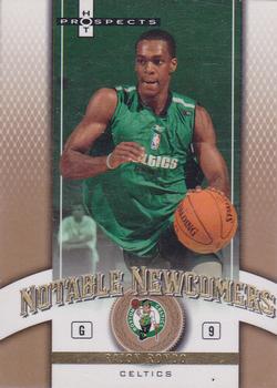 2006-07 Fleer Hot Prospects - Notable Newcomers #NN-RR Rajon Rondo Front