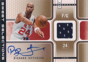 2006-07 Fleer Hot Prospects - Sweet Selections Autographs Jerseys #SSA-RJ Richard Jefferson Front