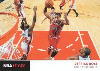 2012-13 Hoops - Action Photos #7 Derrick Rose Front