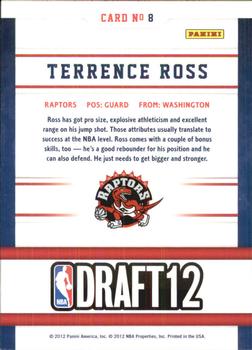 2012-13 Hoops - Draft Night #8 Terrence Ross Back