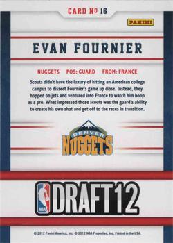 2012-13 Hoops - Draft Night #16 Evan Fournier Back