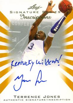 2012-13 Leaf Signature Series - Inscriptions Gold #IA-TJ1 Terrence Jones Front