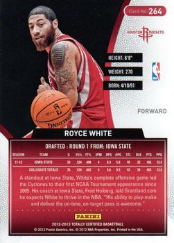 2012-13 Panini Totally Certified - Totally Red #264 Royce White Back