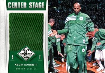 2012-13 Panini Limited - Center Stage Materials #45 Kevin Garnett Front