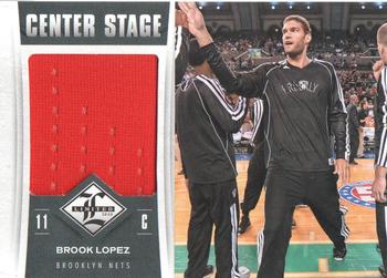 2012-13 Panini Limited - Center Stage Materials #46 Brook Lopez Front