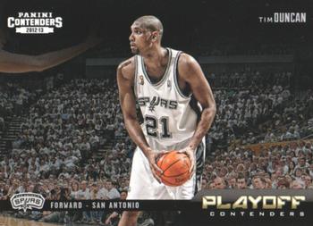 2012-13 Panini Contenders - Playoff Contenders #1 Tim Duncan Front