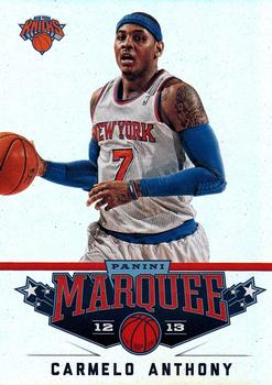 2012-13 Panini Marquee #38 Carmelo Anthony Front