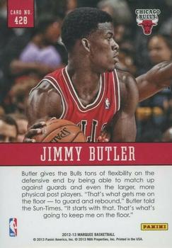 2012-13 Panini Marquee #428 Jimmy Butler Back