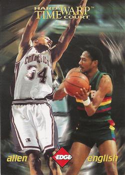 1996 Collector's Edge Rookie Rage - Time Warp Holofoil #TW2 Ray Allen / Alex English Front
