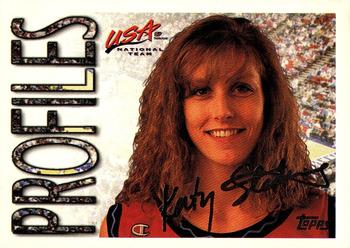 1996 Topps USA Women's National Team #22 Katy Steding Front