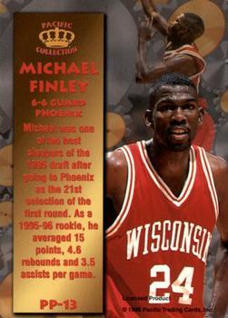 1996 Pacific Power - Silver #PP-13 Michael Finley Back