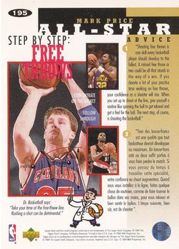1994-95 Collector's Choice French #195 Mark Price Back