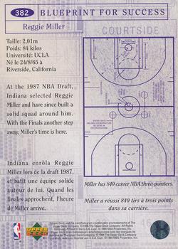 1994-95 Collector's Choice French #382 Reggie Miller Back