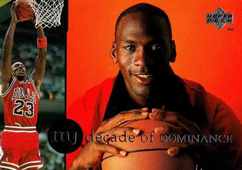 1994-95 Collector's Choice Spanish - Michael Jordan Rare Air Decade of Dominance #J2 Michael Jordan Front