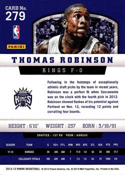 2012-13 Panini #279 Thomas Robinson Back