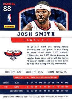 2012-13 Panini #88 Josh Smith Back