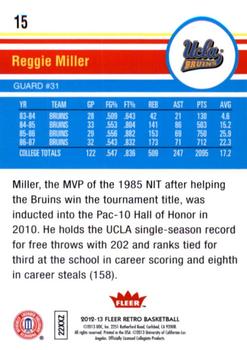 2012-13 Fleer Retro #15 Reggie Miller Back