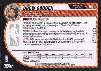 2007-08 Bowman - Silver #90 Drew Gooden Back