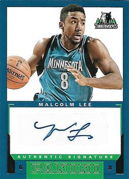 2012-13 Panini - Rookie Signatures #6 Malcolm Lee Front