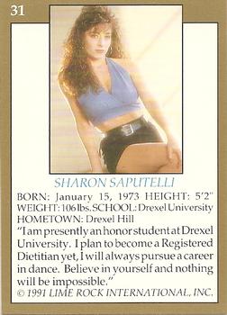 1991 Lime Rock Pro Cheerleaders Preview #31 Sharon Saputelli Back