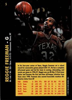 1997 Score Board Rookies #5 Reggie Freeman Back