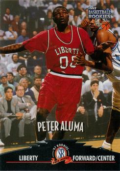 1997 Score Board Rookies #20 Peter Aluma Front