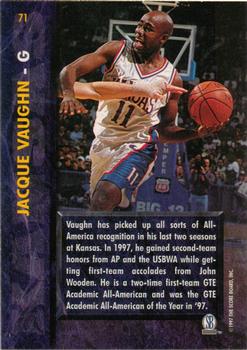 1997 Score Board Rookies #71 Jacque Vaughn Back
