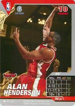2002 NBA Showdown #003 Alan Henderson Front