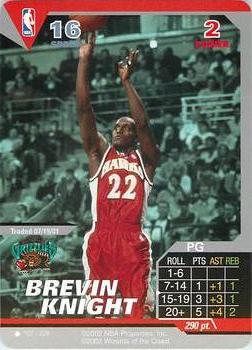 2002 NBA Showdown #107 Brevin Knight Front