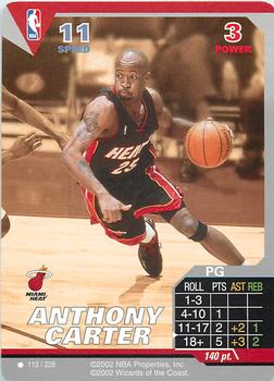 2002 NBA Showdown #113 Anthony Carter Front