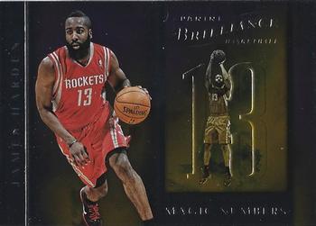 2012-13 Panini Brilliance - Magic Numbers #4 James Harden Front